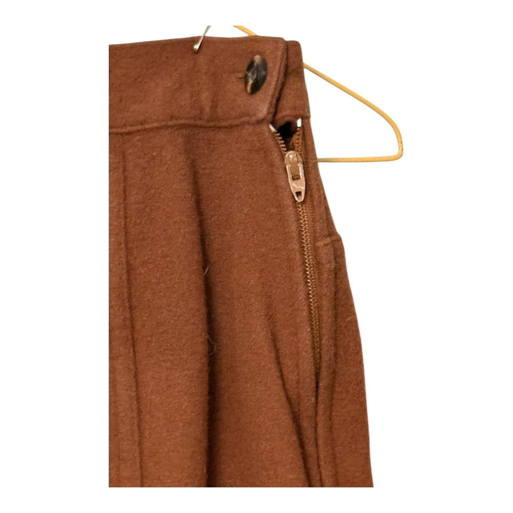 Vintage Express Wool Cashmere Blend Brown Skirt Suit Blazer Set Size Small - Picture 7 of 10
